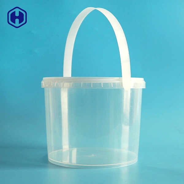 Buy cheap Clear 3L IML Bucket Round Food Packaging Recycled Plastic Tubs from wholesalers