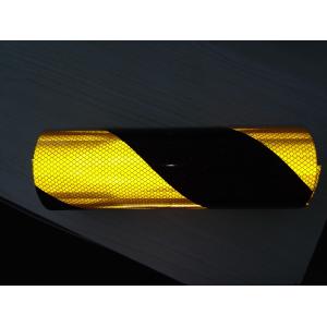 Buy cheap Yellow And Black Reflective Prism Tape Customized Color For Traffice Barrier from wholesalers