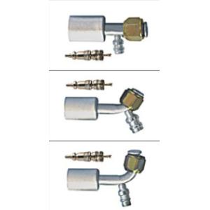 Buy cheap #6 #8 #10 #12 Al joint with Al jacket R12 high & low pressure valve( Female Flare) / auto air conditioning hose fitting from wholesalers