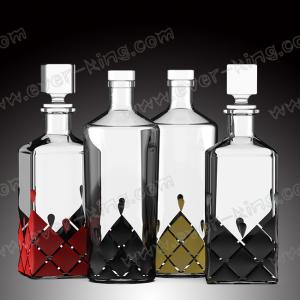 Buy cheap 750ml Clear Empty Crystal Glass Bottle For Spirits Liquor from wholesalers