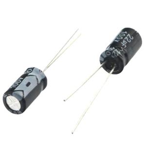 Buy cheap original Electrolytic capacitor 100V/22UF 6*11MM 160V/1UF 6*11MM Capacitor from wholesalers