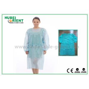 China Single Use 25G/M2 Polypropylene Nonwoven Isolation Gown With Elastic Wrist on sale