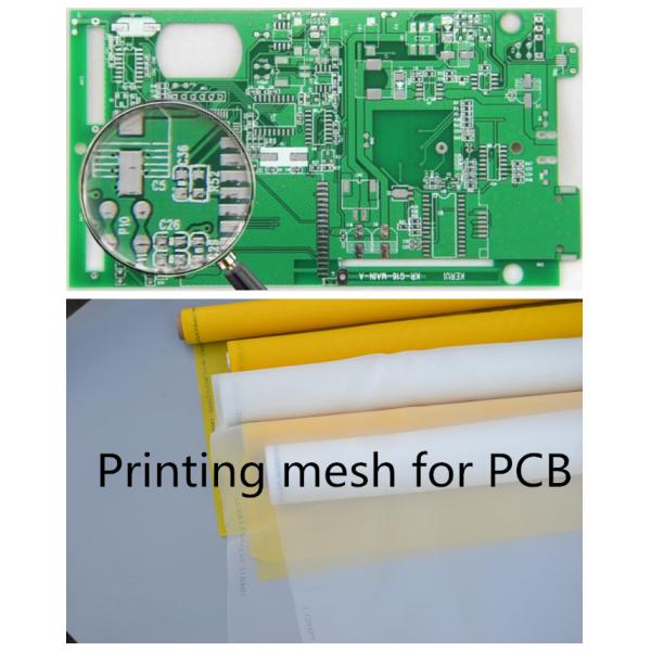 Quality 70-72 Mesh Monofilament Polyester Screen Printing Mesh In PCB Printed Circuit Boards for sale