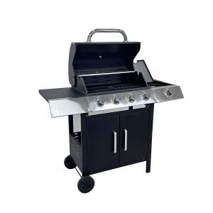 Buy cheap Outdoor Barbeque Gas Grills with Stainless Steel Side Table Custom Black 4 1 Bunners from wholesalers
