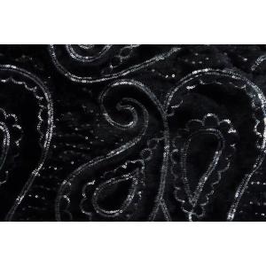 Buy cheap Recycled 100 Polyester Sequin Embroidered on Pv Velvet Fur Fabric for Womens Clothing Home Blanket from wholesalers