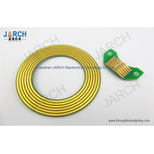6 Circuits rotary electrical interface , electric flat slip ring For Robotics