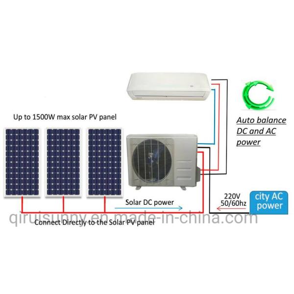 Quality AC/DC Power Type Inverter Air Conditioner 12000 BTU for Cooling and Heating on Grid Solar for sale