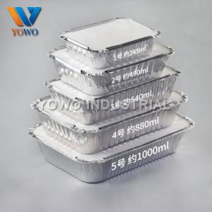 China 2lb 220*160*50mm Aluminum Food Storage Containers on sale