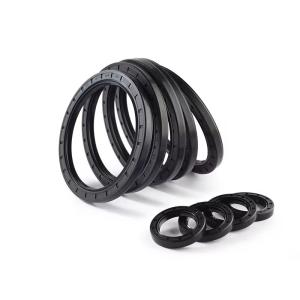 Buy cheap Shaft 3 Lips NBR/FKM Rubber materia Seal Spring with Corrugated Thread Tg4 Oil Seal customized package from wholesalers