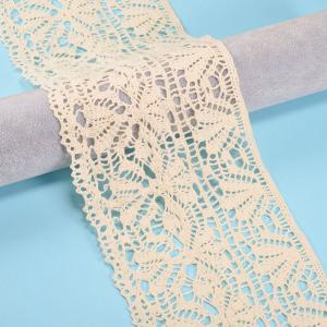 Buy cheap Crochet Ribbon Cotton Lace Trim  Width 12cm Water Soluble from wholesalers