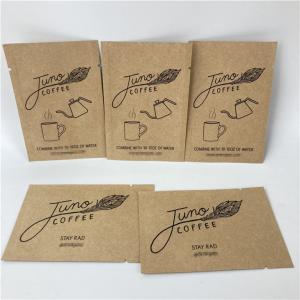 Buy cheap Three Side Sealed Mylar Kraft Paper Bag Custom Printing Biodegradable Paper Pouch from wholesalers