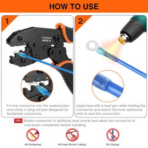 Buy cheap Practical Heat Shrink Terminal Crimper , Multifunctional Ratchet Crimping Pliers from wholesalers