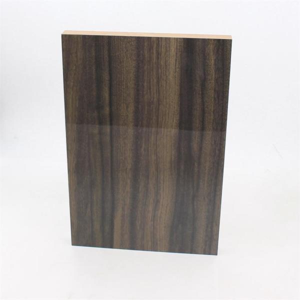 Quality Scratch Resistant Wardrobe High Gloss MDF Panels With PET Film for sale