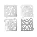 Buy cheap Hollow Aluminum Curtain Wall Veneer Background Wall Punching Aluminum Plate Carved Modeling 2.5mm from wholesalers