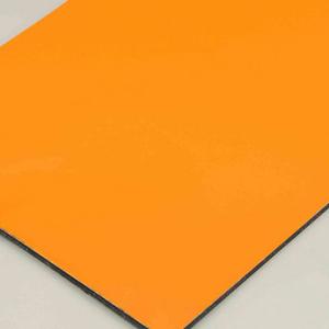 Buy cheap Exterior wall panel ACM with PVDF Coating Orange Aluminum Composite Panel building decoration 4MM 1.22*2.44m from wholesalers