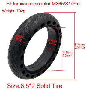 Buy cheap tubeless 8.5x2.0 Inch tire Electric Scooter Accessories Replacement Honeycomb Solid Tyre for M365 Pro 1S Pro2 Mi Scooter parts from wholesalers