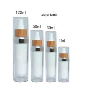 Buy cheap 100G Cosmetic Glass Bottles Wood Jar With Bamboo Lid Personal Care  product