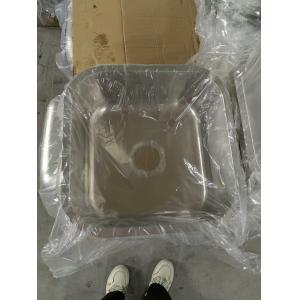 Buy cheap 41*41cm Square Stainless Steel Single Bowl Sink Undermount from wholesalers