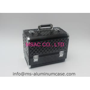 Buy cheap Black Aluminium Beauty Case With Two Locks L 260 X W 150 X H 160mm Moistureproof from wholesalers