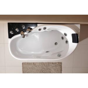 Buy cheap High Gloss Acrylic Whirlpool Bathtub White M1476-L Pure Sanitary Grade from wholesalers