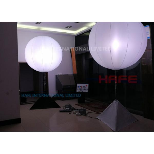 Dimmable RGBW Balloon Lighting With 4200mm Stainless Tripod For Party Decoration