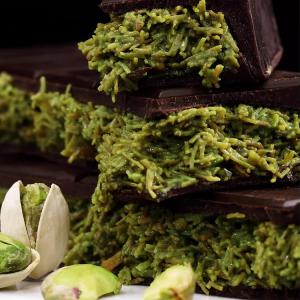 Buy cheap Dubai Pistachio Paste Compound Chocolate Custom Exotic Handmade Snacks Halal from wholesalers