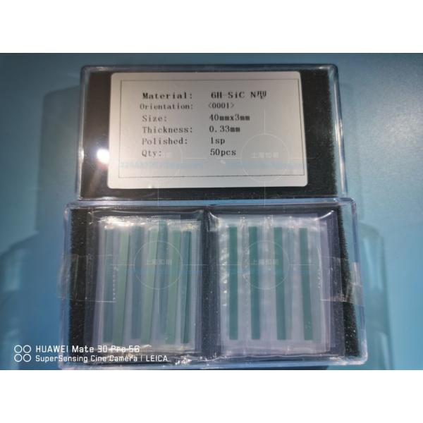 Quality Optical Square 40x3mmt 6H-N Sic Silicon Carbon Chips for sale