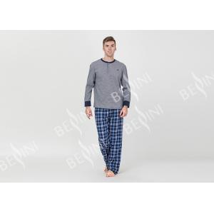 Buy cheap Plus Size Mens Luxury Sleepwear Spring Pajamas Functional Placket With One Button from wholesalers