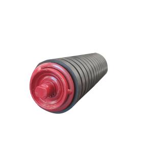Buy cheap Conveyor Belt System Aging Resistance Red or Black Color Mining Steel Conveyor Roller from wholesalers