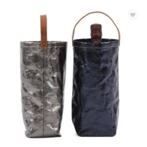Buy cheap Portable Single Wine Bottle Carrier Bags With Carrying Handle Recycled Biodegradable from wholesalers