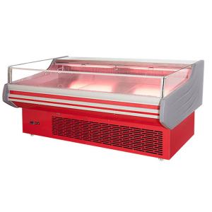 Buy cheap Glass Curved Refrigerated Fresh Meat Showcase Frost Free Multifunctional from wholesalers