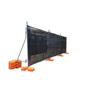 Buy cheap 2m Construction Temp Fence Panels 32mm 8'' X 10'' Steel from wholesalers