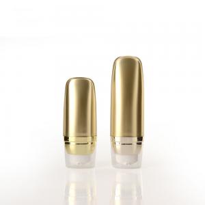 Buy cheap 15ml 30ml 50ml Gold Plastic Cosmetic Containers Making Up Bottles ISO90001 from wholesalers