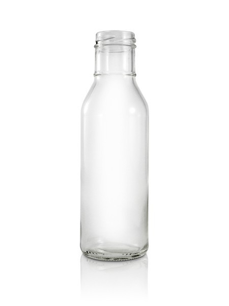 Quality 378ml Kombucha Ring Neck Bottle Screen Printing With Screw Cap for sale