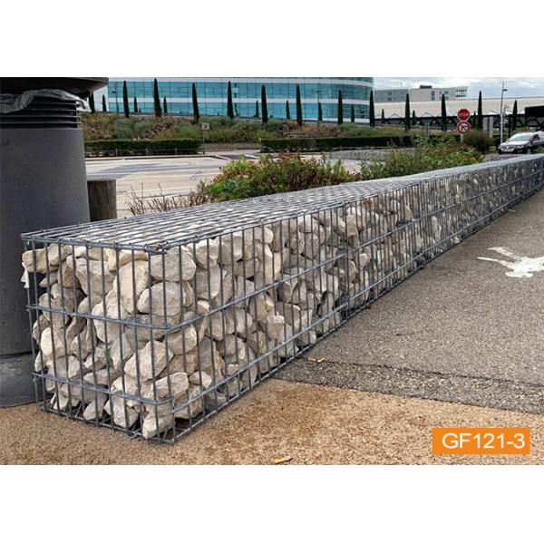 Buy cheap 4mm Galvanized Welded Gabion Box Stone Cages Gabion Fence System from wholesalers