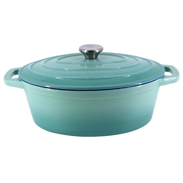 Rust Proof Enamel Coating Cast Iron Braiser With Lid