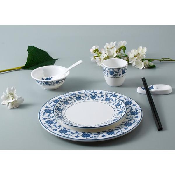 Buy cheap Chinese Style On Glaze Decal 7pc Melamine Crockery Sets from wholesalers