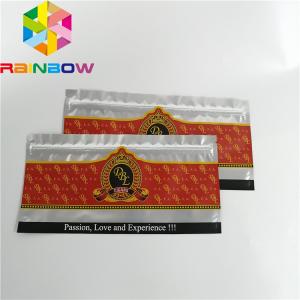 Buy cheap Resealable k Plastic Pouches Packaging Clear Holographic Frosted Cigar Food Storage from wholesalers