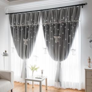 Lightweight Curtain Sheer Fabric Pinstripe Drapery Linen Flame Retardant