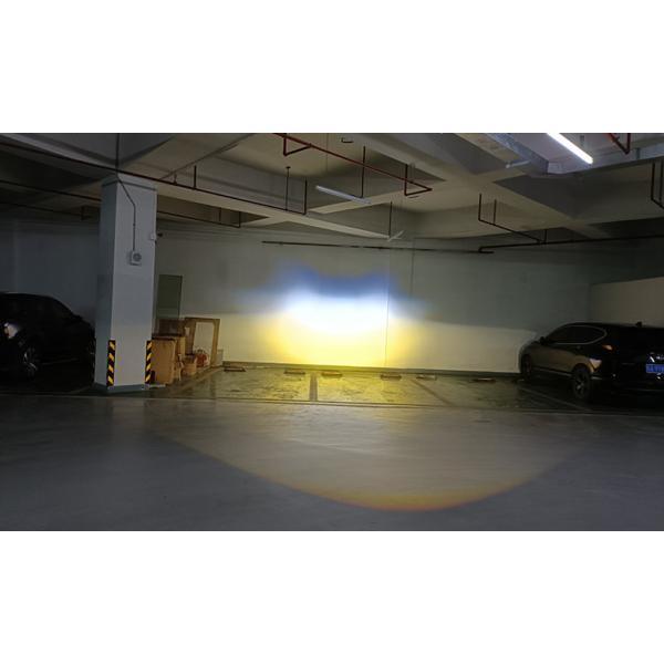 CYMAUTO Tri Color Fog Lamp 3 Inches White And Yellow Waterproof Foglamp 45W 6000K