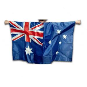 Buy cheap Sport Polyester Palestine Flag Cape Custom Design Logo With Sleeve from wholesalers