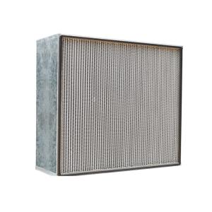 Buy cheap Cleanroom HEPA Air Filter 350-400 Degree Centigrade Obtainable Temperature from wholesalers