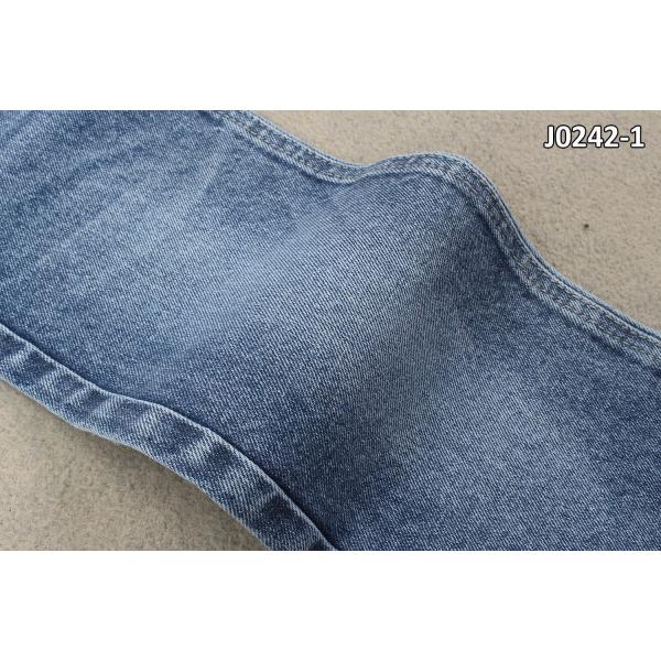 Quality Cotton Light Stretch Denim Fabric Dark Blue Color 58 Inch Width for sale