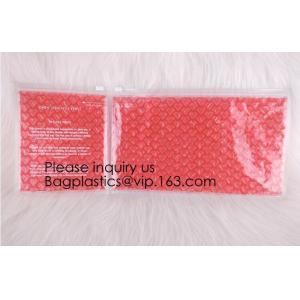Buy cheap Cosmetic Packing Laser PVC Make Up Bag With Zipper Top Heart-Shaped Air Bubble Packaging Bag, bagease, bagplastics from wholesalers