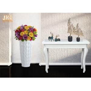 Buy cheap Glossy White Floor Vases Homewares Decorative Items Fiberglass Planters For Home Hotel from wholesalers
