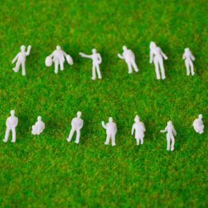1:200 architectural scale model ABS plastic 0.8 cm white figures for model train