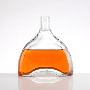 Buy cheap Custom Clear Empty Brandy Whiskey Rum Gin Glass Bottles for Bars and Restaurants from wholesalers