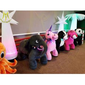 Hansel amusement kids funfair plush battery operated zoo animal rides