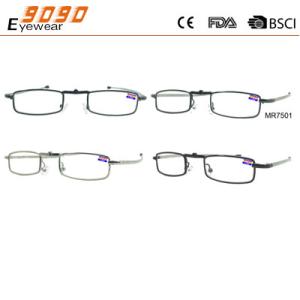 2017 new style fanshionable reading glasses with metal frame, Power rang : 1.00