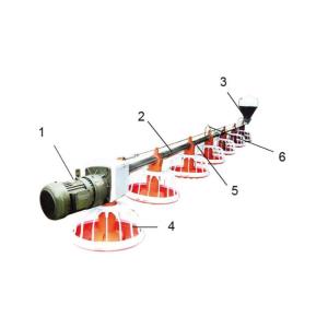 Buy cheap Poultry Automatic Broiler Feeding System For Floor Chicken House from wholesalers
